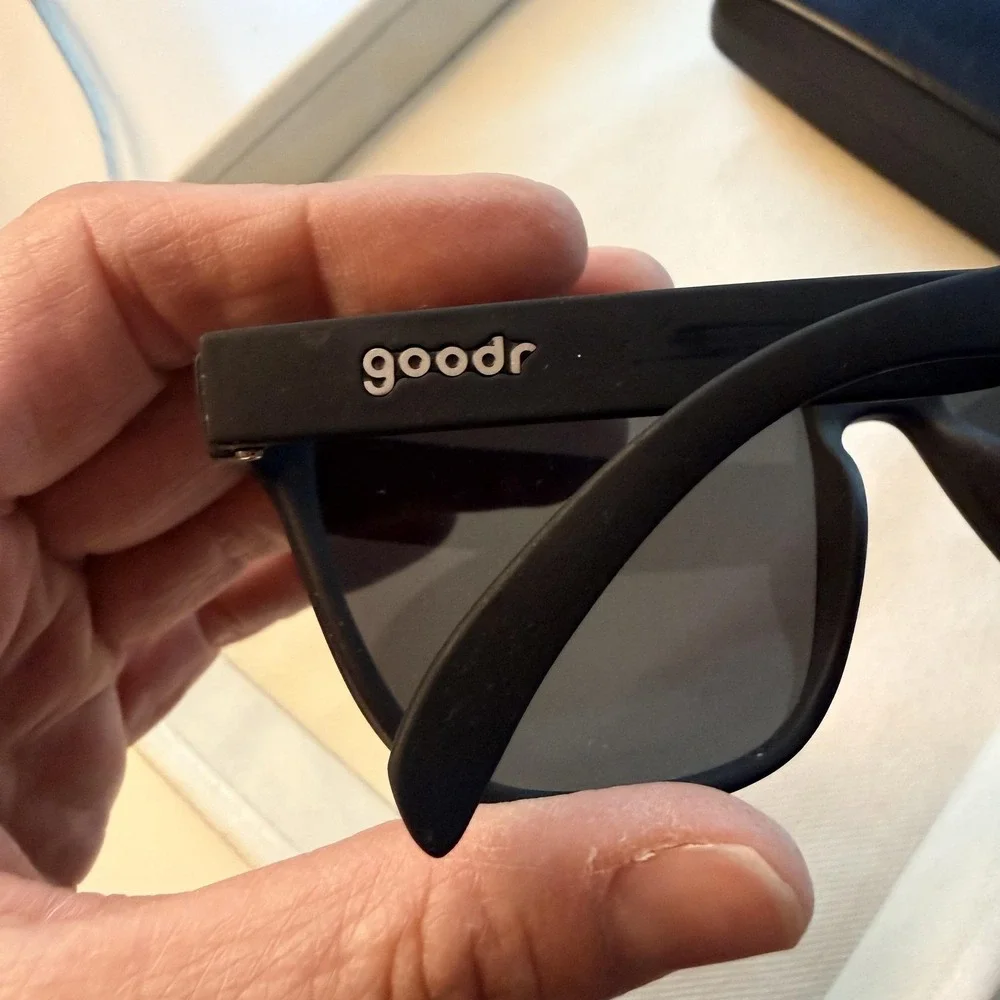 Goodr The Future Is Void Sunglasses Mens Black Polarized Square Plastic Frame